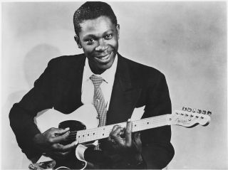 BB King with a Fender Stratocaster in 1955.