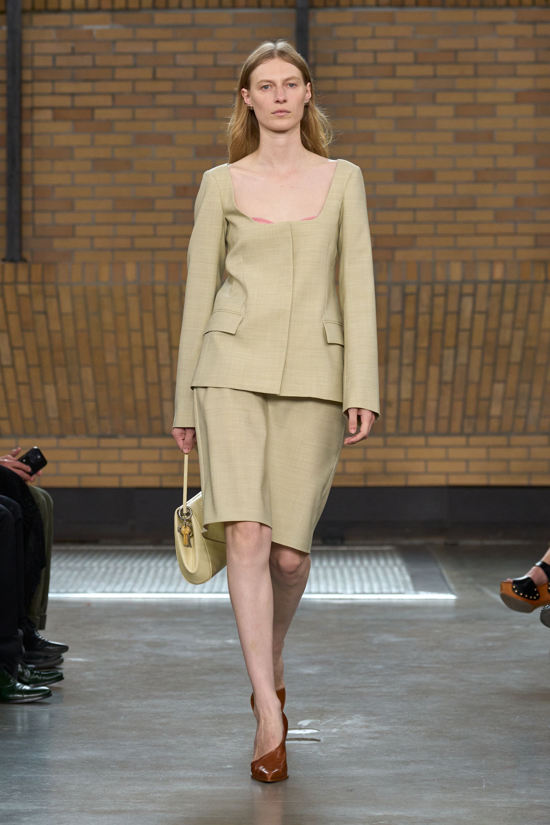 Models walking the calvin klein s/s 26 runway show.