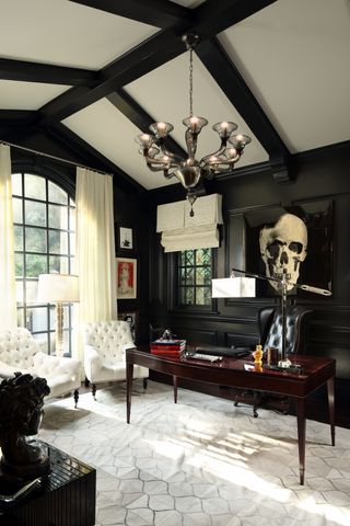A monochrome study with skull wall art