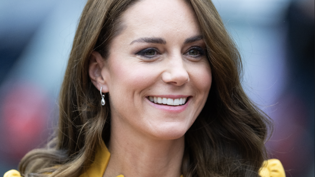 Catherine, Princess of Wales visits the Royal Surrey County Hospital&#039;s Maternity Unit at Royal Surrey County Hospital on October 05, 2022 in Guildford, England. 