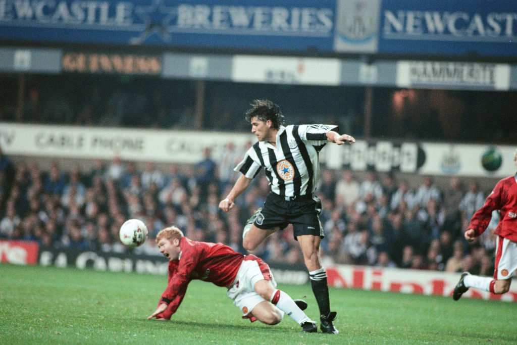Newcastle United v Manchester United. Final Score 5-0 to Newcastle United. Premier League, St James Park, Newcastle upon Tyne, 20th October 1996.