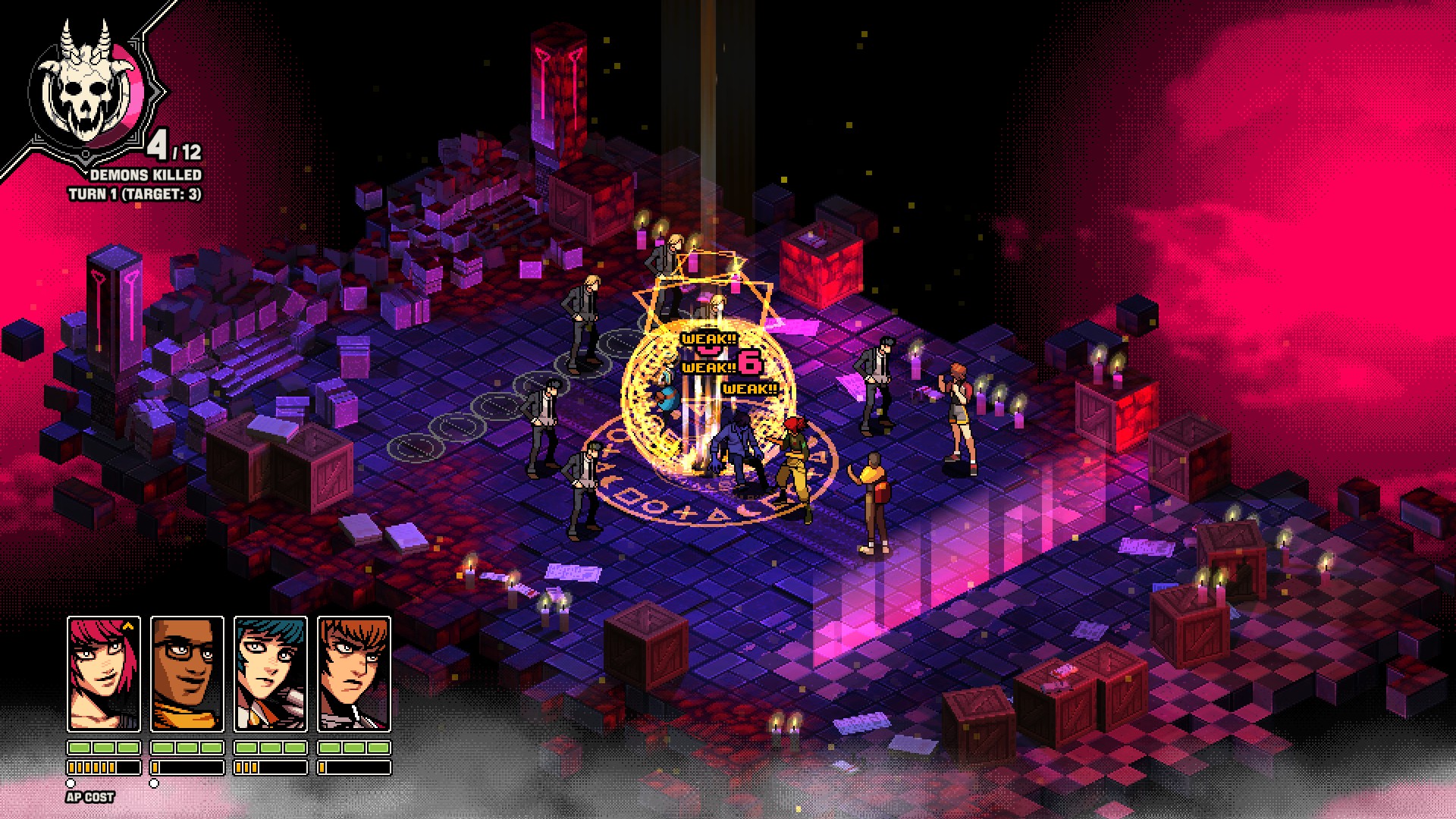 A battle map in Demonschool