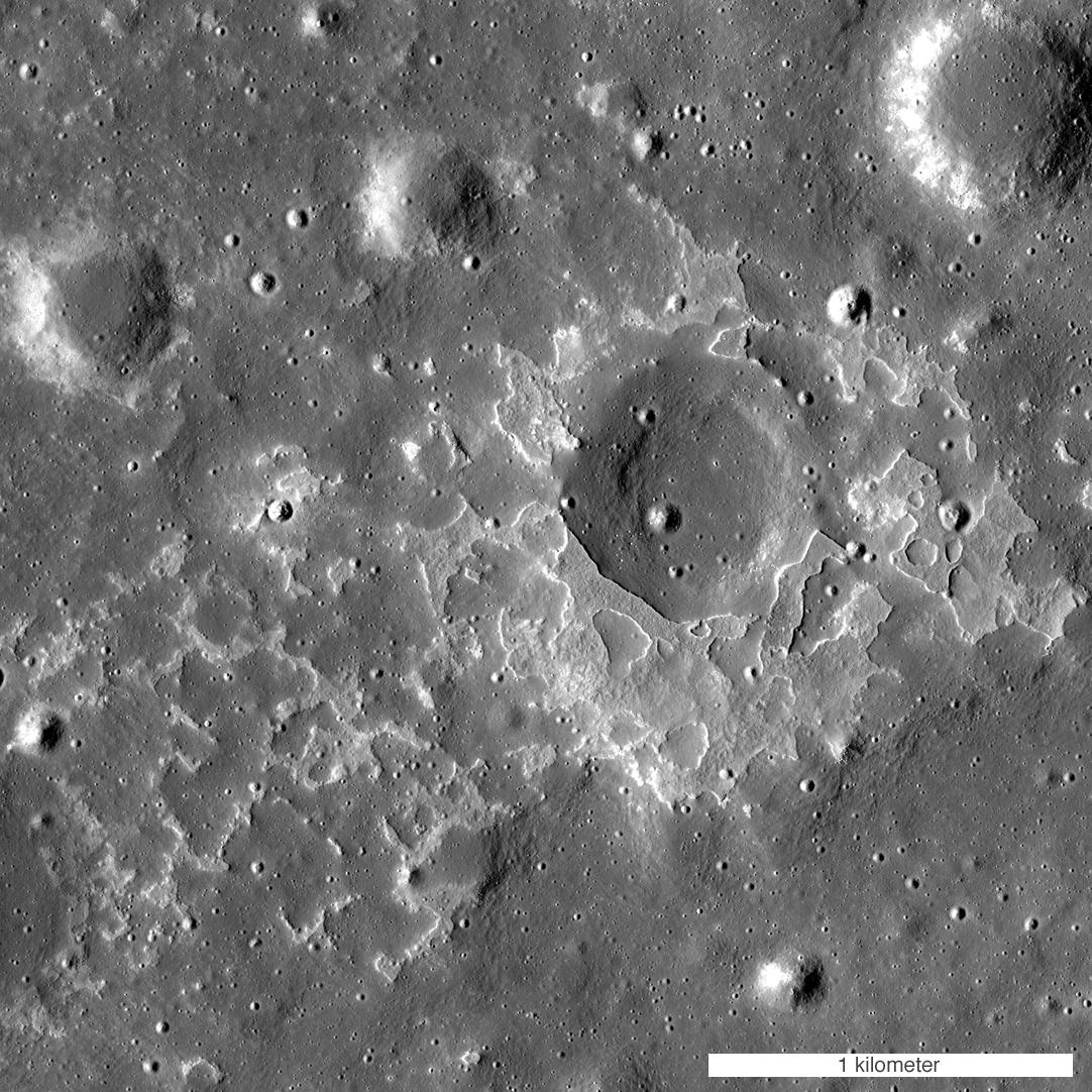 Irregular mare patch on moon