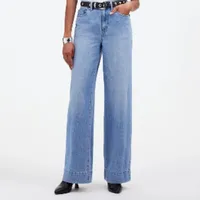 Madewell Superwide-Leg Jeans in Lintz Wash