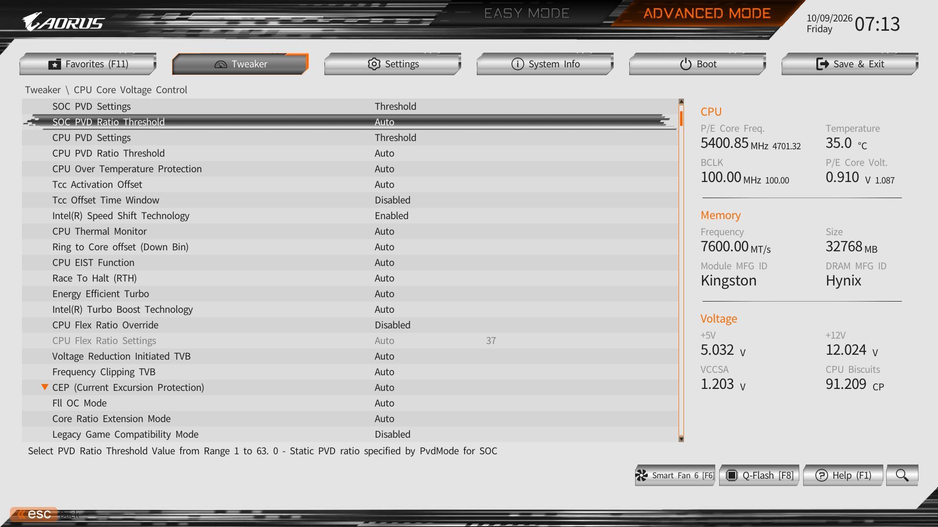 Gigabyte Z890M Aorus Elite Wifi7 Ice - BIOS