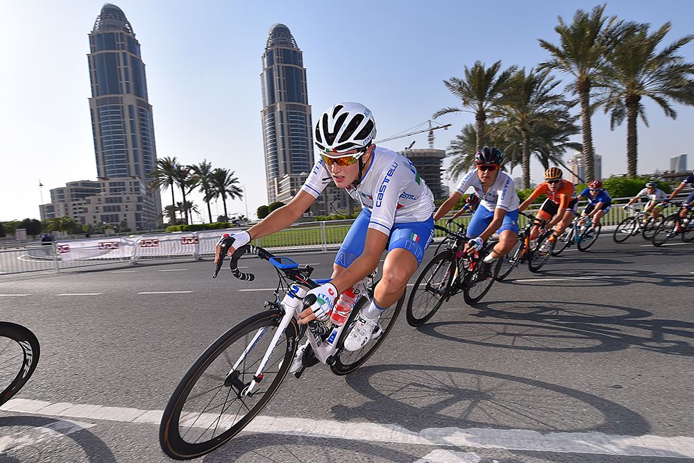 The Italian team was without sprinter Giorgia Bronzini due to illness at the World Championships