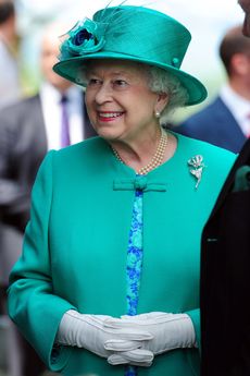 The Queen meets local children in Cumbria