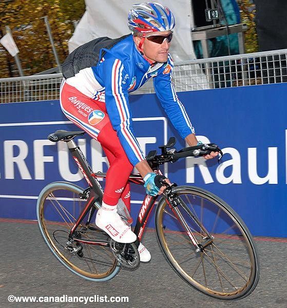French rider checks out TT course