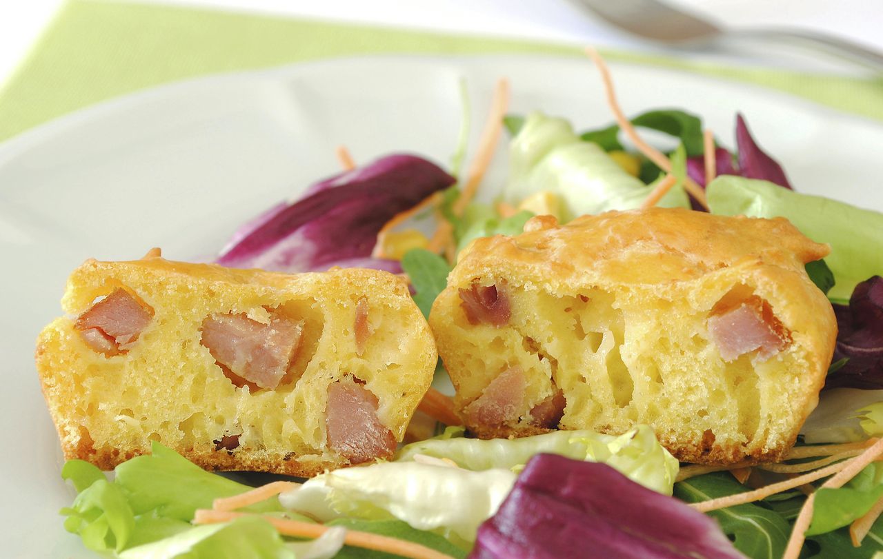 cheese and ham muffins