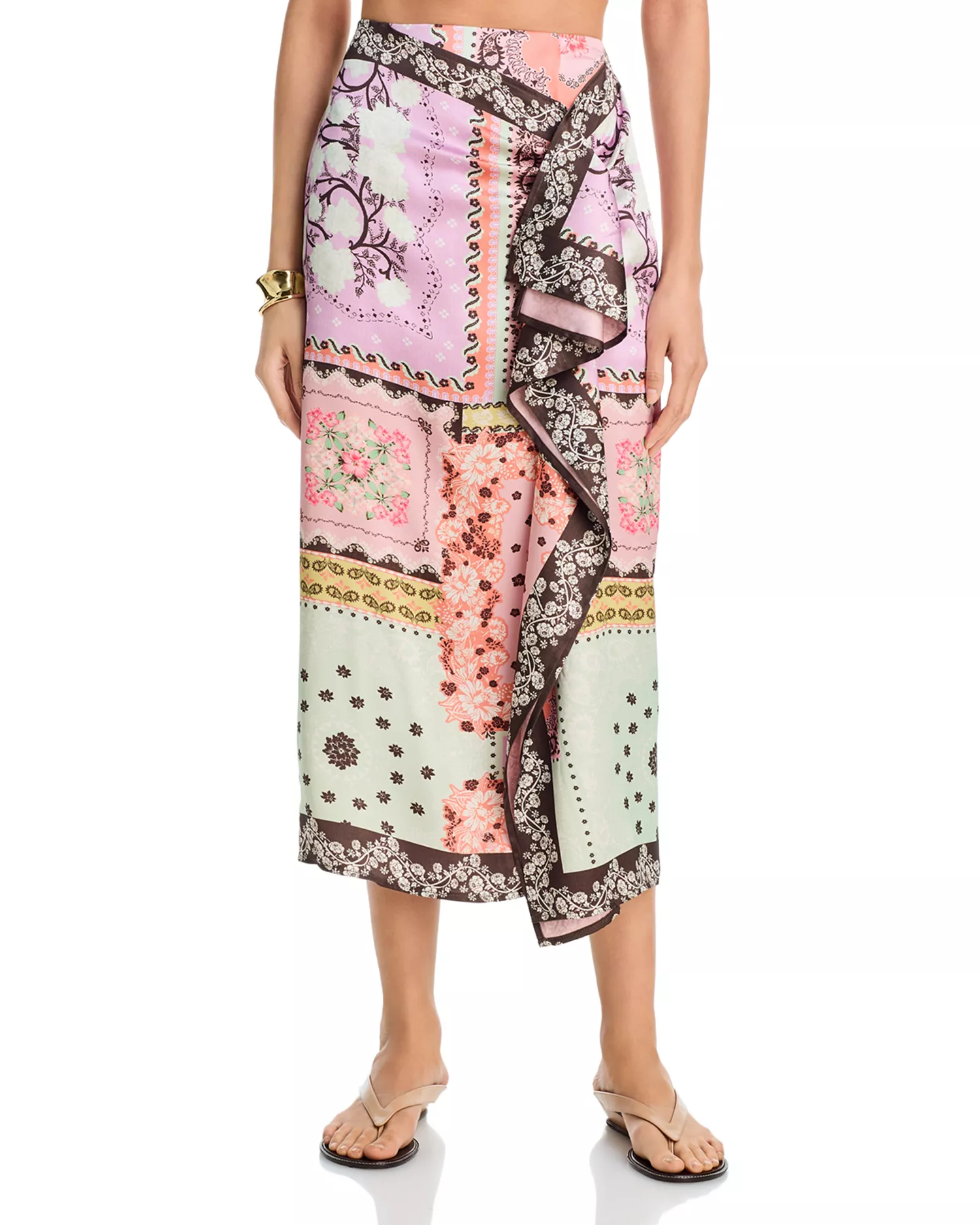 Ruffle Wrap Maxi Skirt - Exclusive