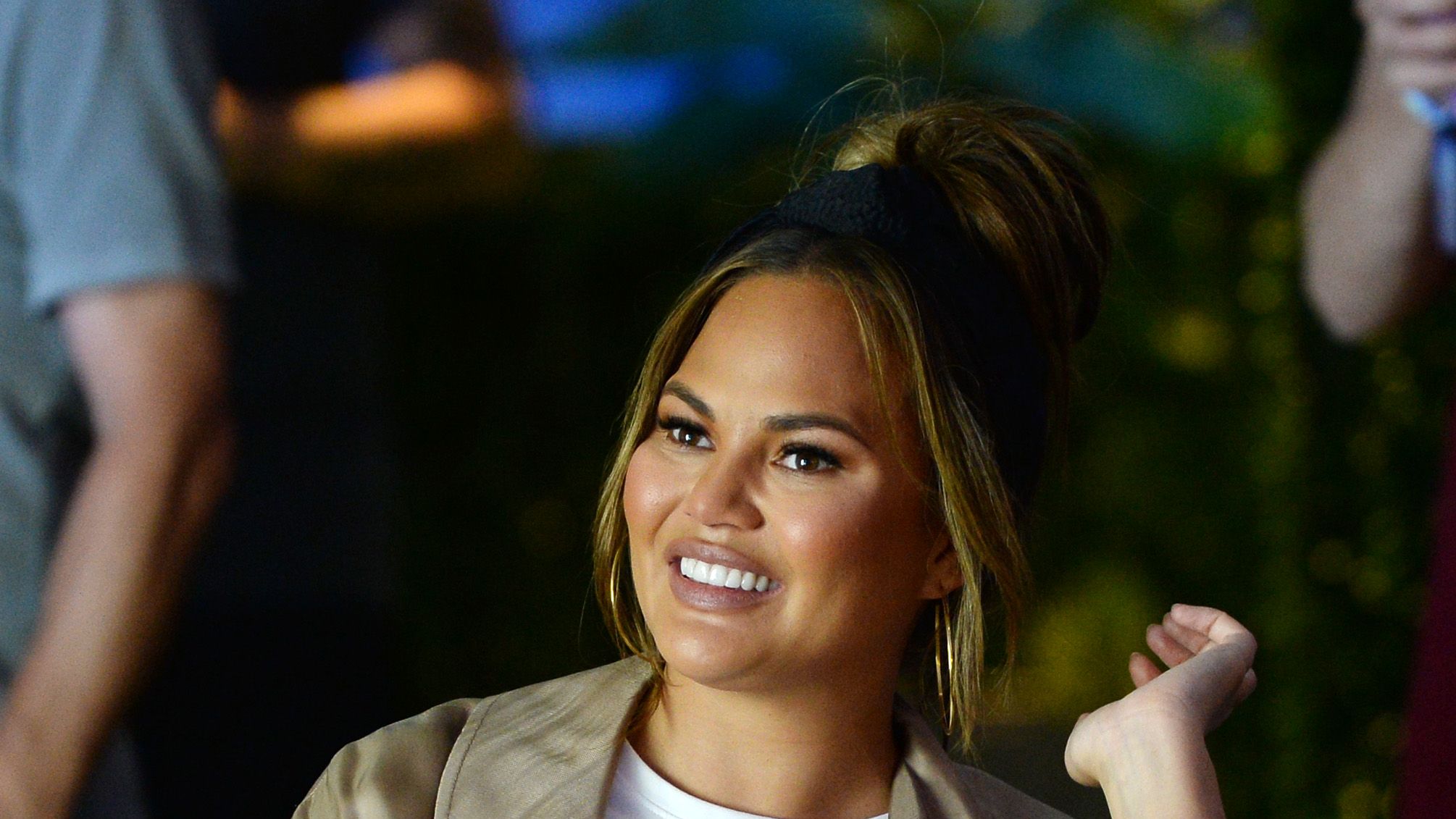 Chrissy Teigen Gets Sporty with John Legend in Leggings and