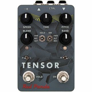 Red Panda Tensor looper pedal shot on white