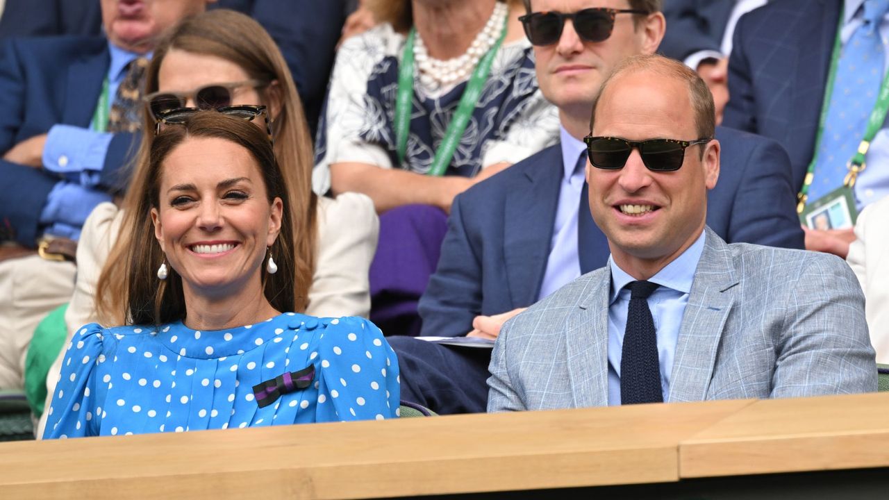 The Prince and Princess of Wales attend Wimbledon in 2022