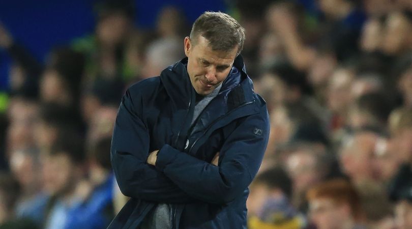 Leeds manager Jesse Marsch during his side&#039;s 0-0 draw against Aston Villa.