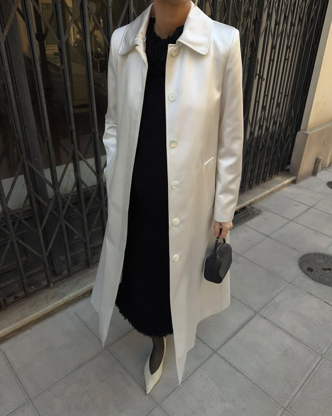 satin evening coat trend