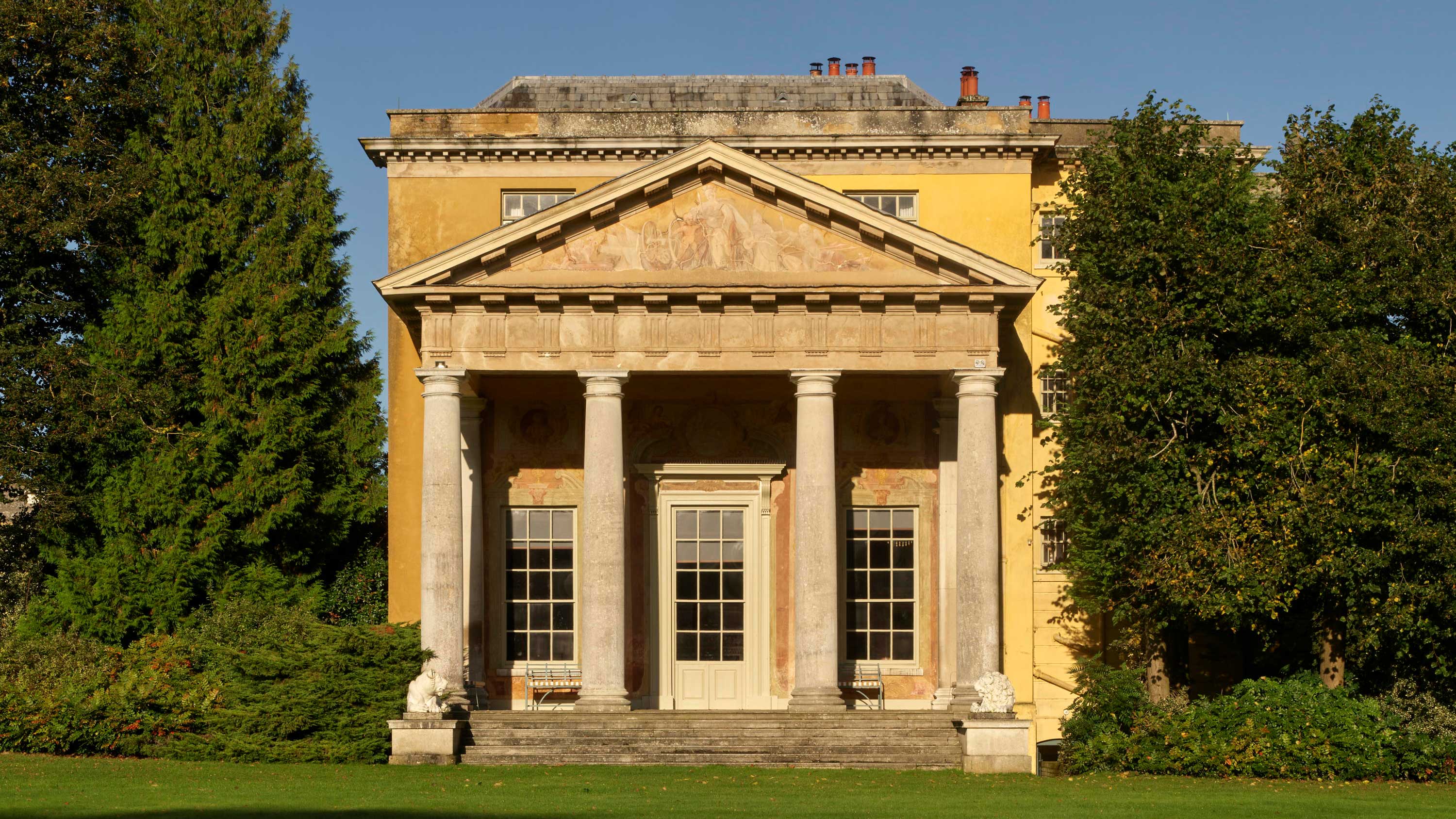 The East Front of West Wycombe Park in Buckinghamshire