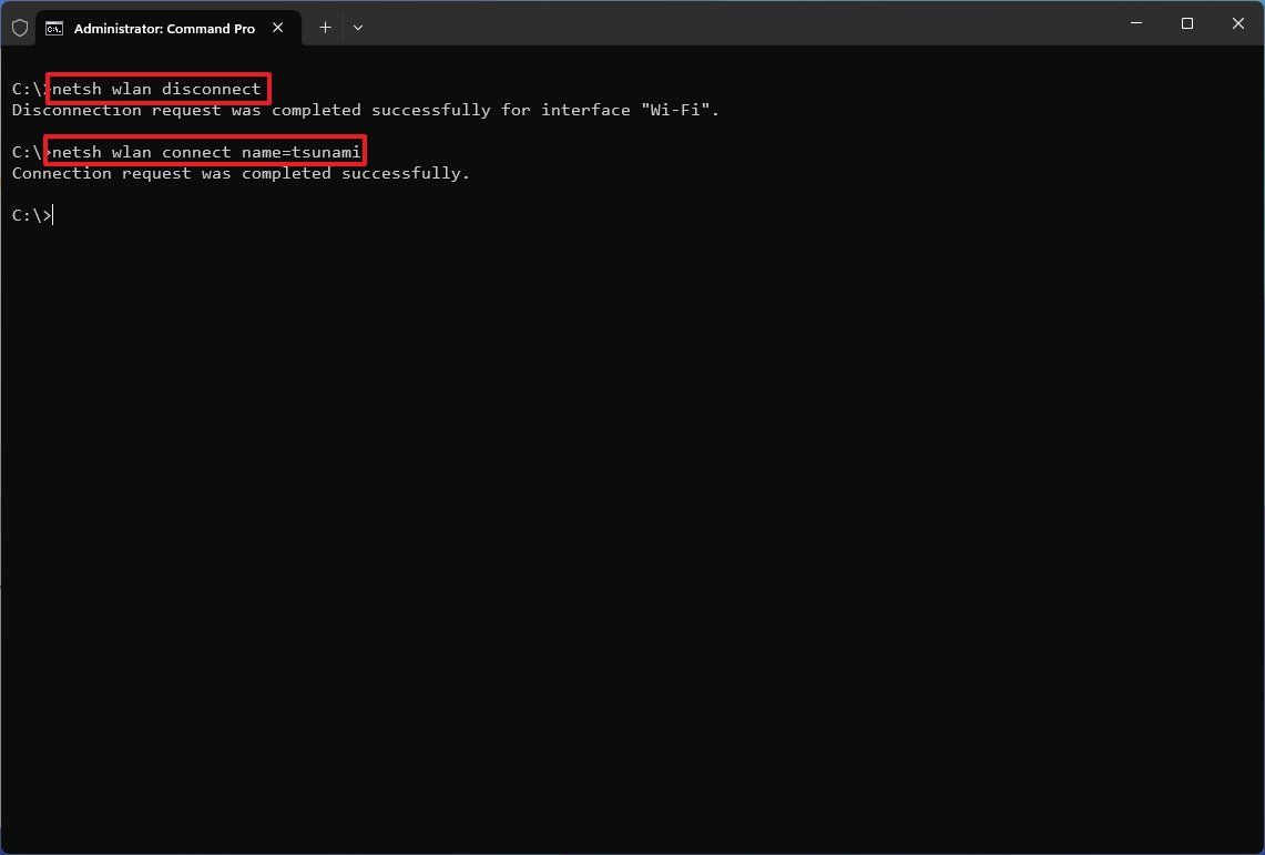 How to control Wi-Fi networks from Command Prompt on Windows 11 ...