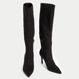 black knee high boots