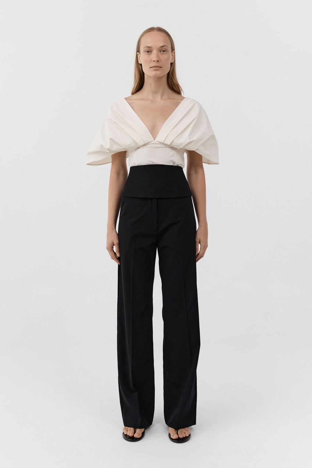 Structured Veil Top - Talco