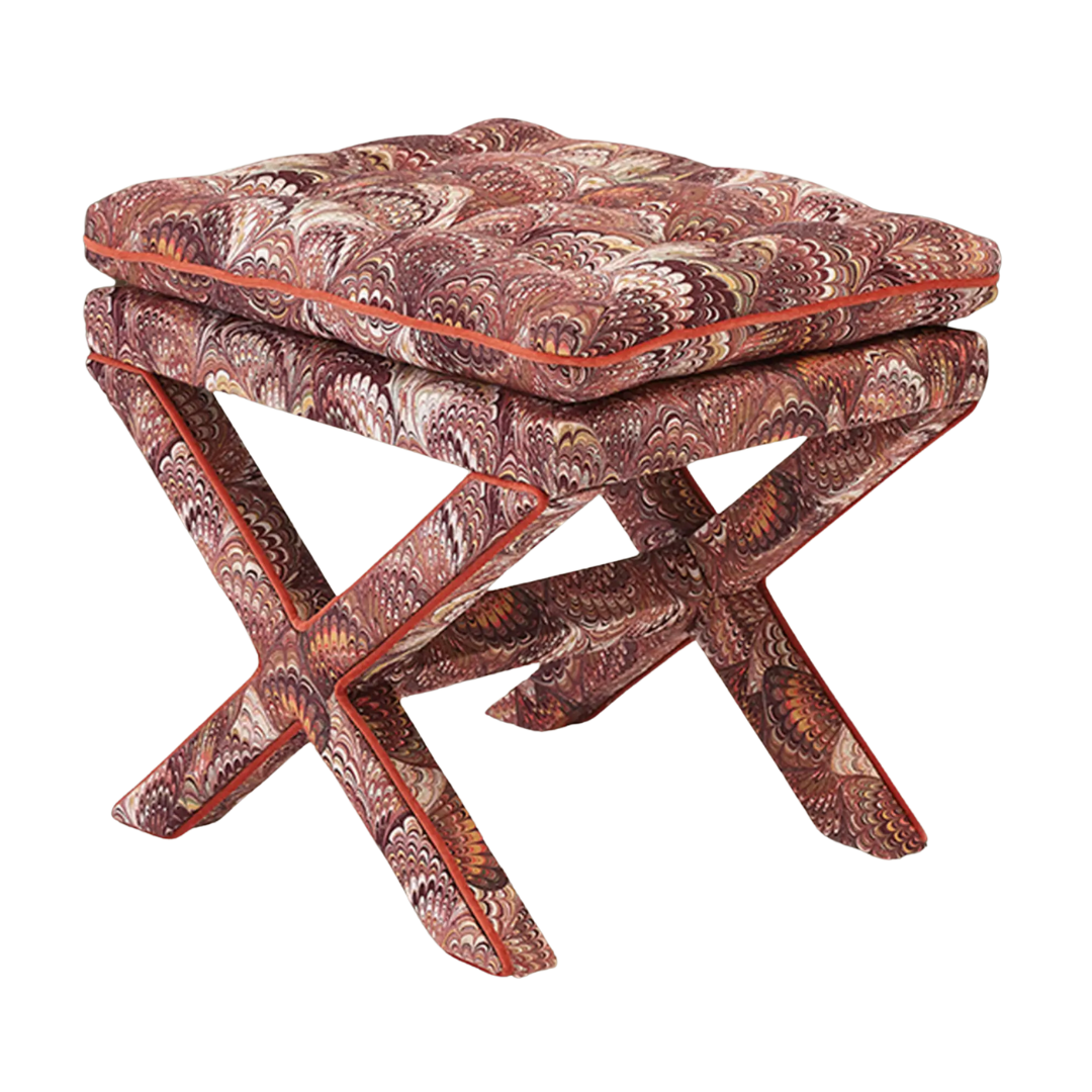 Patterned ottoman