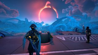 A planet with an eclipse in The Outer Worlds 2