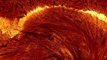 a close-up image of a solar flare