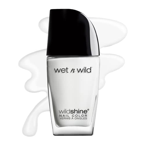 Wet N Wild Wild Shine Nail Polish, High-Shine Finish, Long-Lasting & Iconic Nail Color - French White Crème