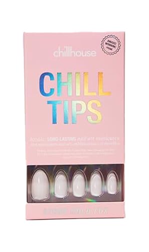 Chillhouse - Chill Tips, Press on Nails Kit - Stone Cold Fox (almond) - 24 Nail Shapes & Sizes - Up to 3 Weeks of Wear - Customizable Fit - Reusable - Latina Founded & Women Owned - Beauty & Self Care