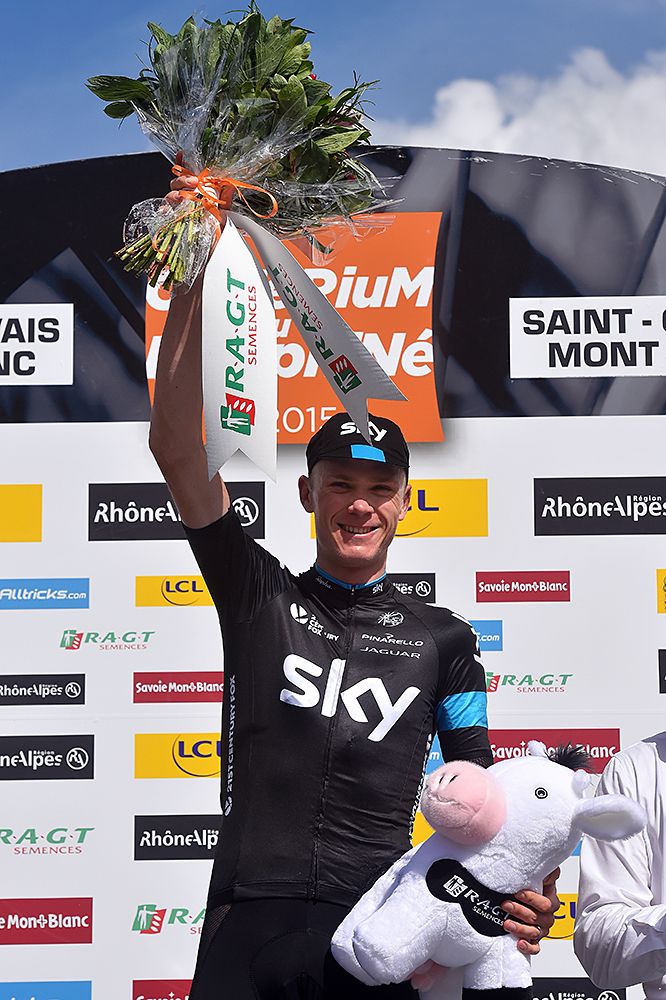 Chris Froome (Team Sky) wins stage 7