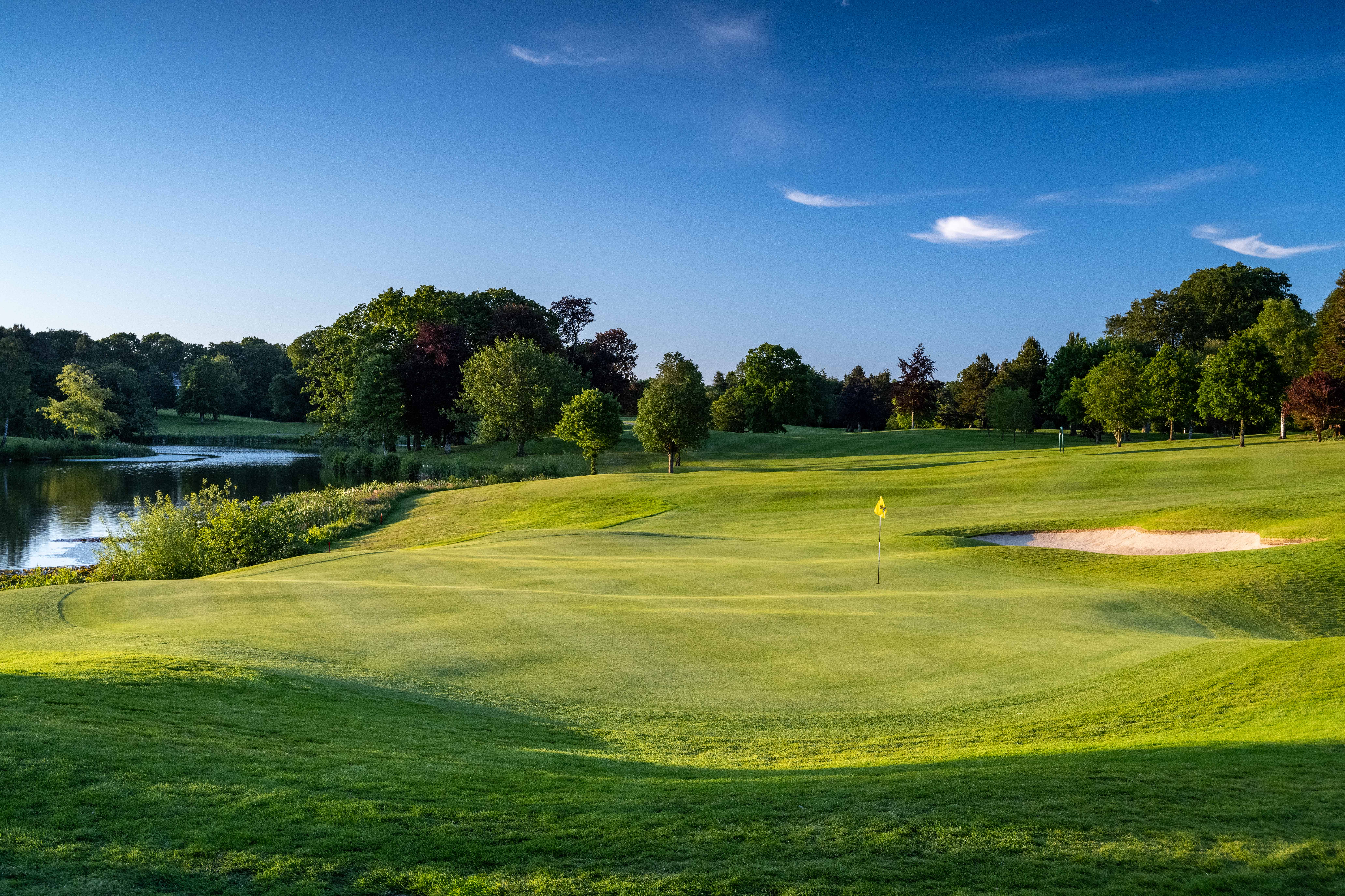 The 18th hole at Malone Golf Club