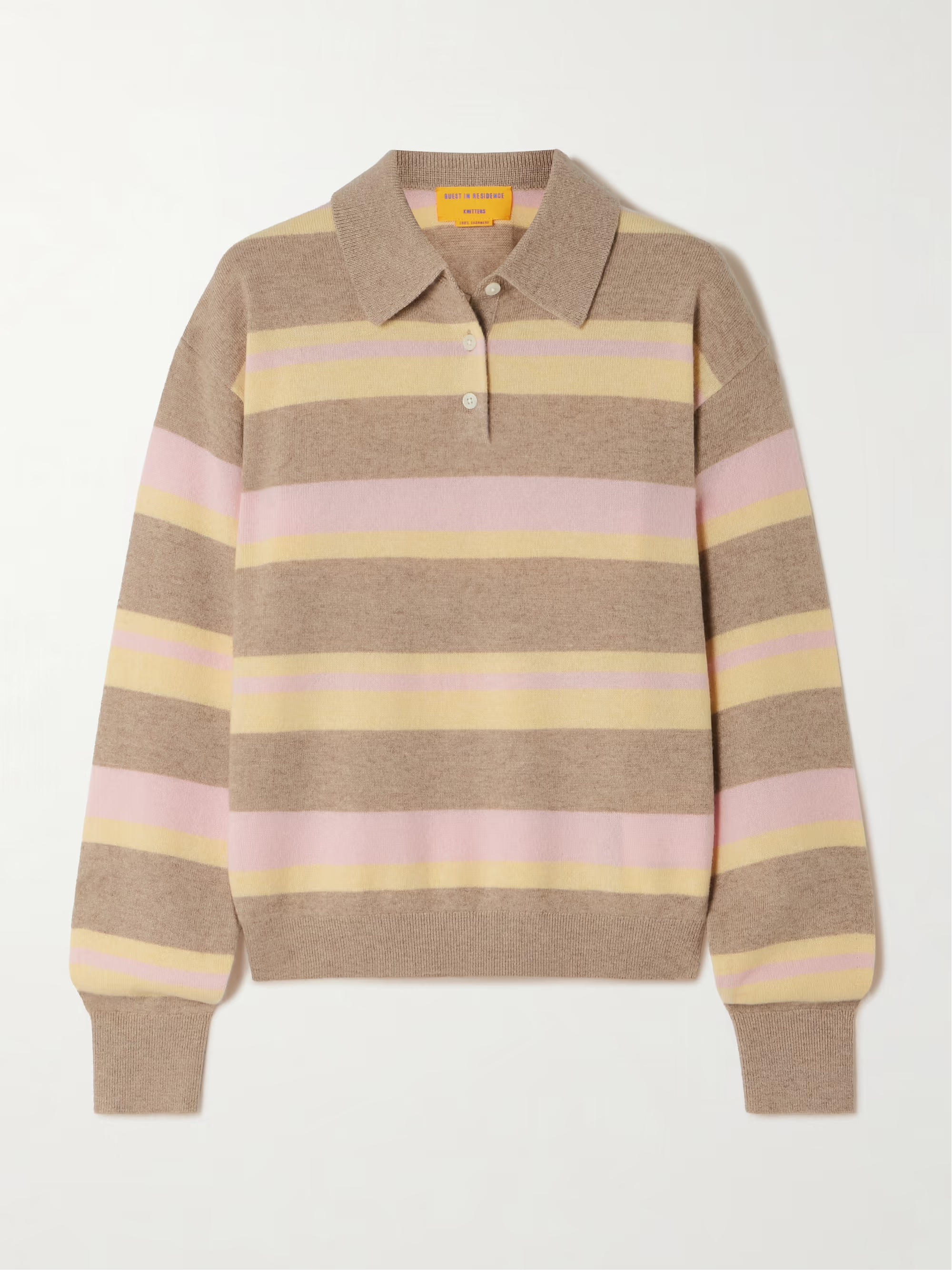 Guest in Residence Rugby striped cashmere sweater