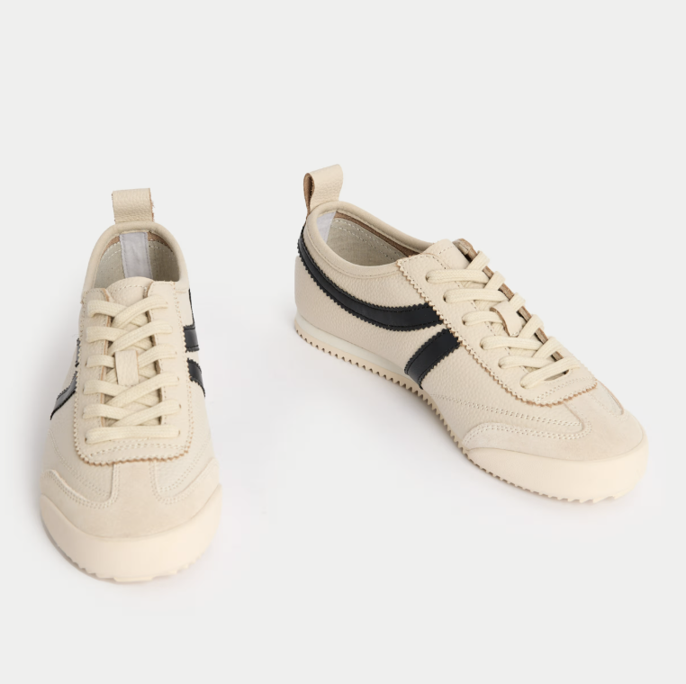 M&amp;S, Leather Stripe Trainers