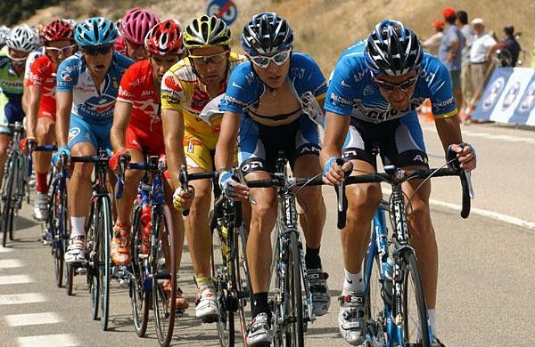 Discovery parks two horse on the front to keep the pace high and the gap to the breakaway close