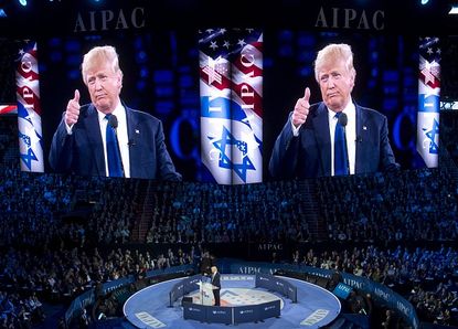 Donald Trump at AIPAC.