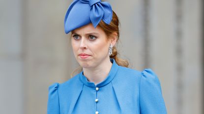 Princess Beatrice attends a National Service of Thanksgiving to celebrate the Platinum Jubilee of Queen Elizabeth II at St Paul's Cathedral on June 3, 2022