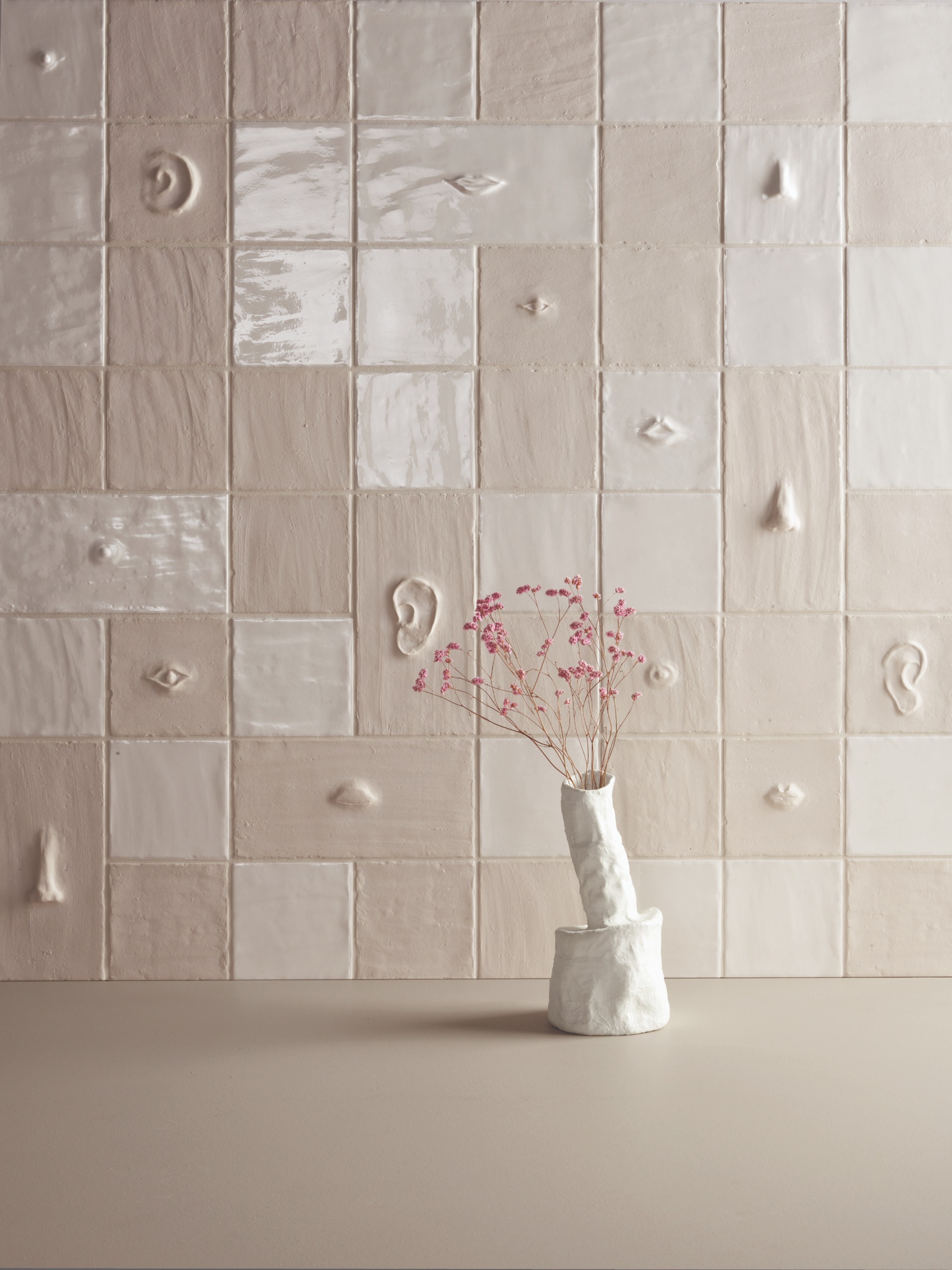 Mutina tiles by Faye toogood in neutral tones