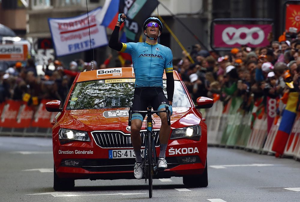 Jakob Fuglsang (Astana) wins Liege-Bastogne-Liege
