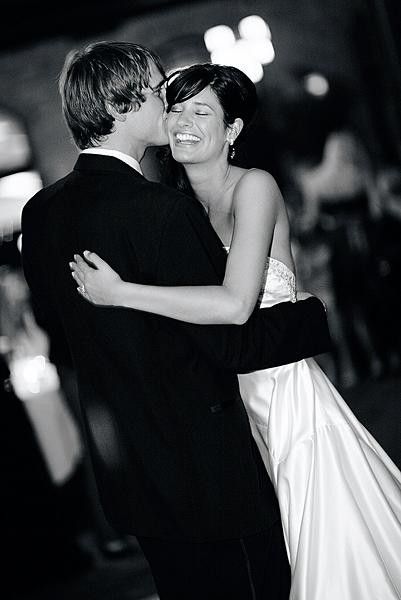 Nick &amp; Tracy share a dance as husband and wife.