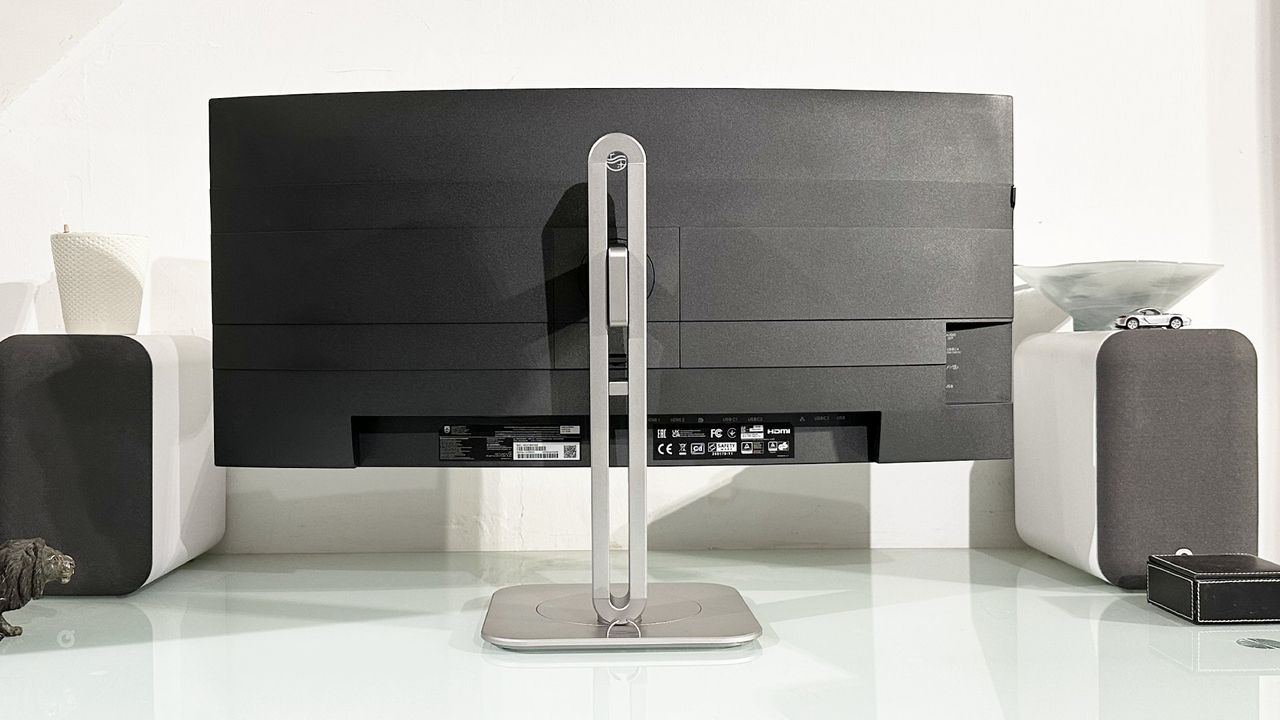 The Philips 34B2U5900C 5K2K monitor in a home office during our testing
