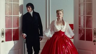 Jacob Elordi and Margot Robbie in "Wuthering Heights" (2026)