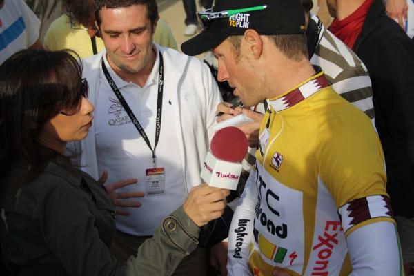 Mark Renshaw (HTC-Highroad) explains how he took the sprint.