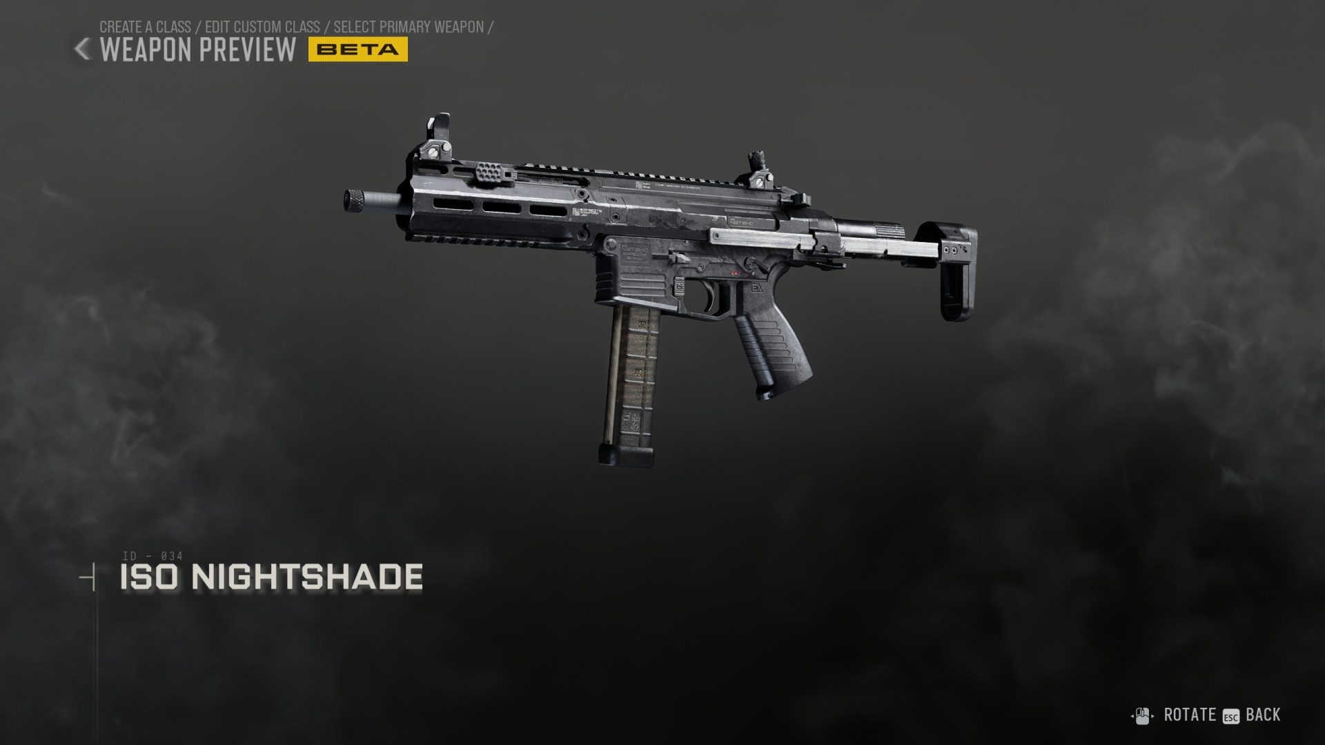 Modern warfare 4 ISO Nightshade SMG