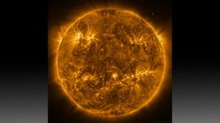 Comprehensive mosaic of 25 images of the sun
