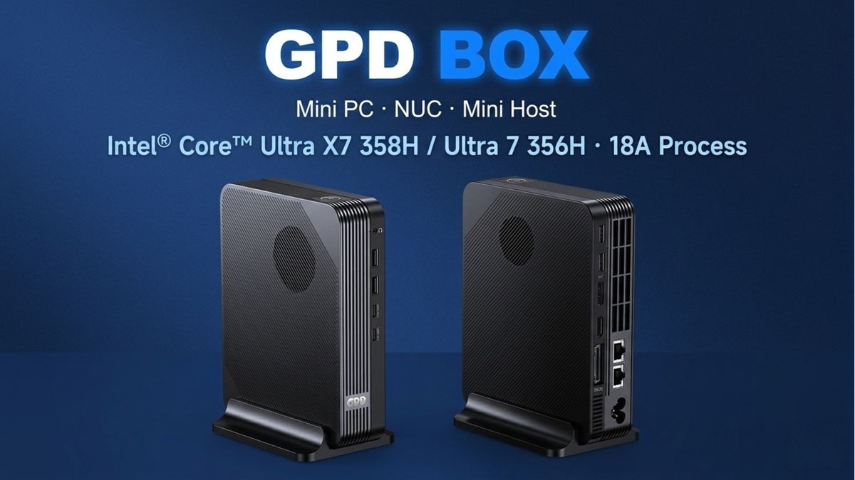 GPD debuts mini PC with a 25W Core Ultra X7 358H CPU with an iGPU that's almost as fast as the 3050M — but shame about the GPIO snub