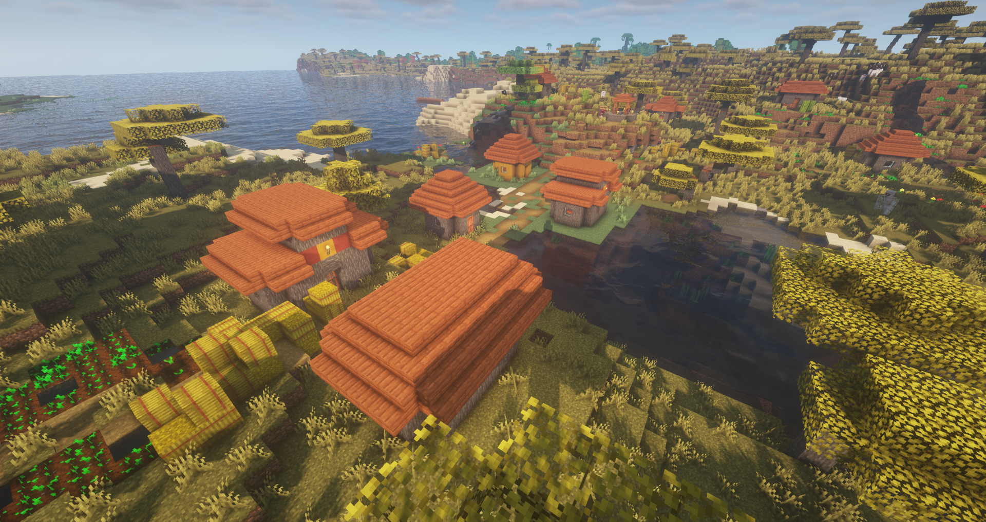 Minecraft savannah village