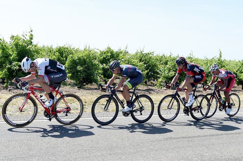 Markel Irizar leads the breakaway