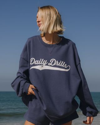 Daily Drills Varsity Crew in Navy