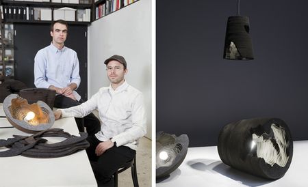  Alex Mustonen and Daniel Arsham of Snarkitecture in their Brooklyn studio