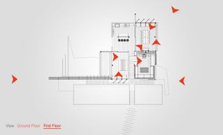 The floor plan of the retreat.