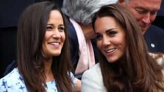 Pippa Middleton and the Princess of Wales sit in the Royal Box